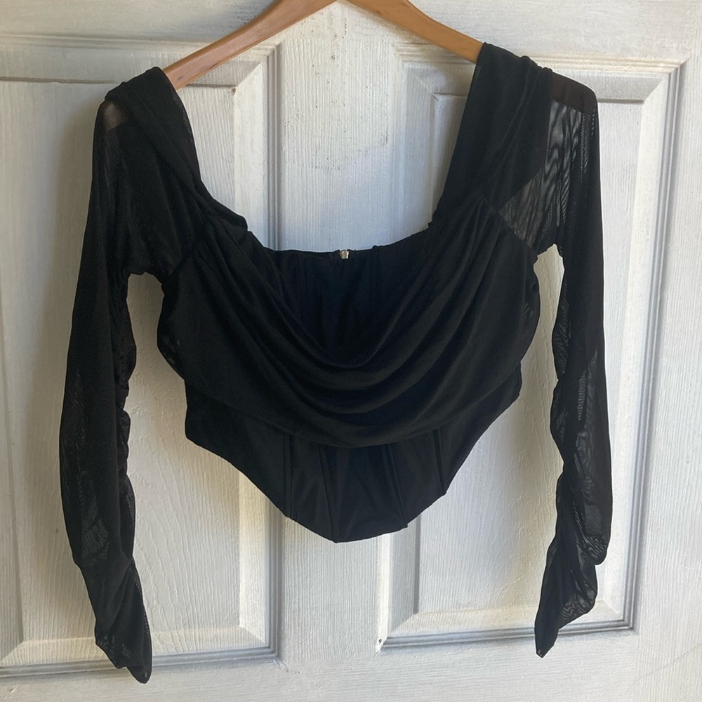 Elegant Black Women's Top